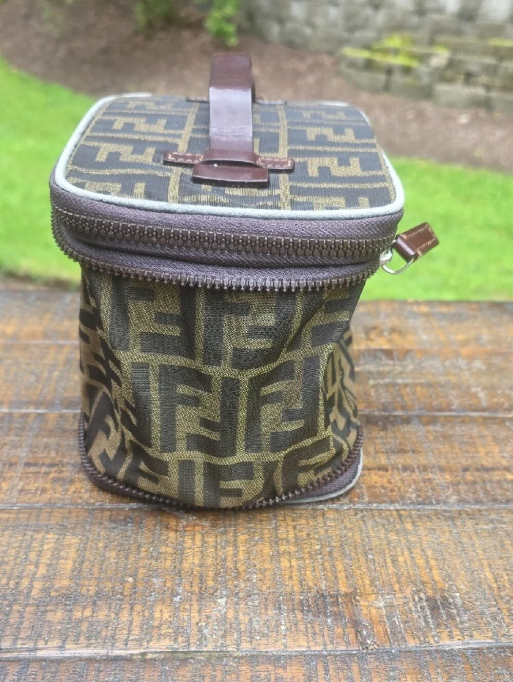 Fendi Zucca Vanity Traincase Bag